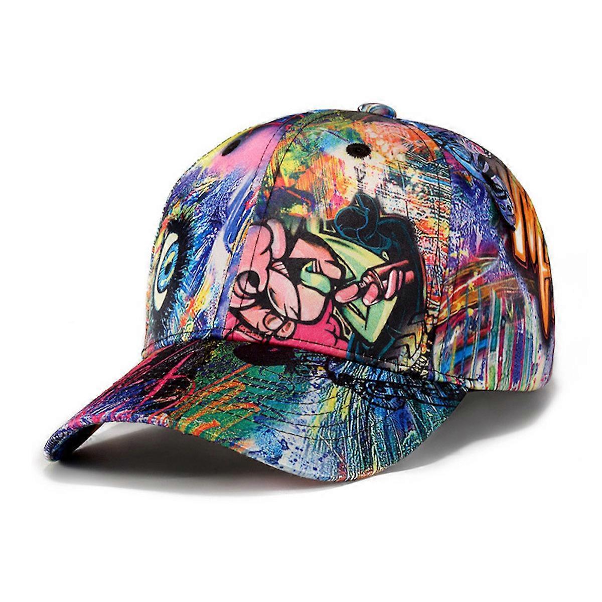 Graffiti Baseball Cap Polyester Sun Hat Summer Snapback Hat for Man