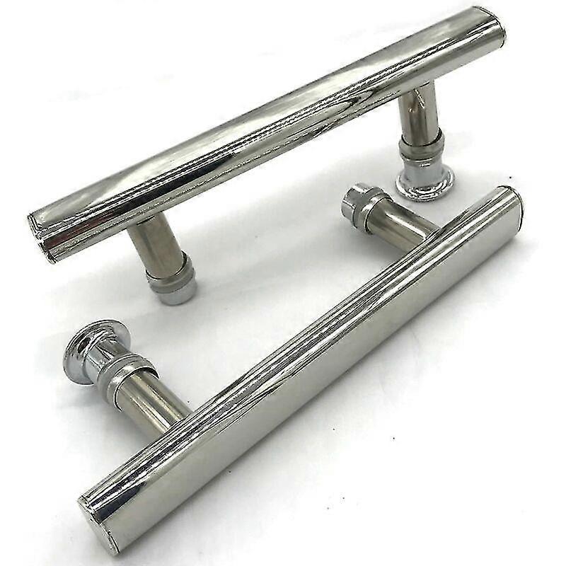 2x Chrom Duschtürgriff Achsabstand 145 mm