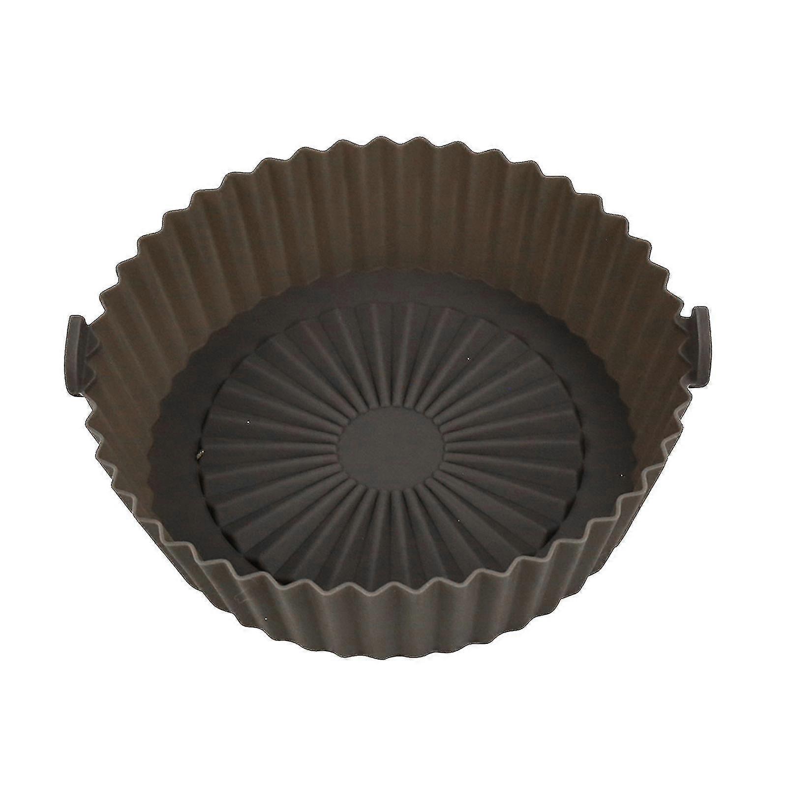 Fritadeira a ar reutilizável Pote de silicone, resistente ao calor Antiaderente Assar Basket-yvan