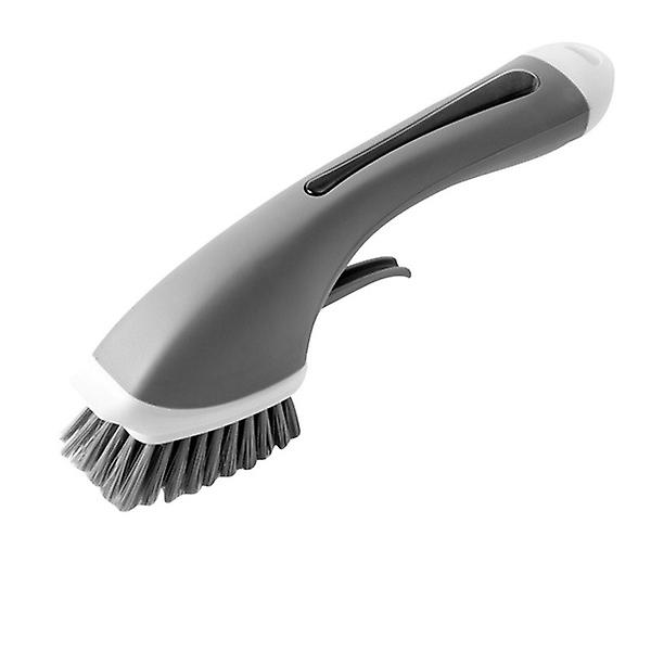 New Creative Dishwashing Brush With Liquid Dispenser Kitchen Tool