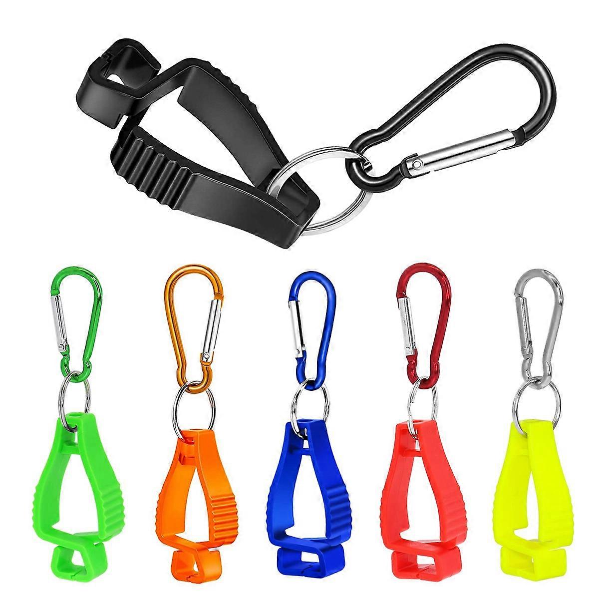 6Pcs Glove Clips for Work Glove Holders Glove Belt Clip with Metal Carabiners for Construction Work