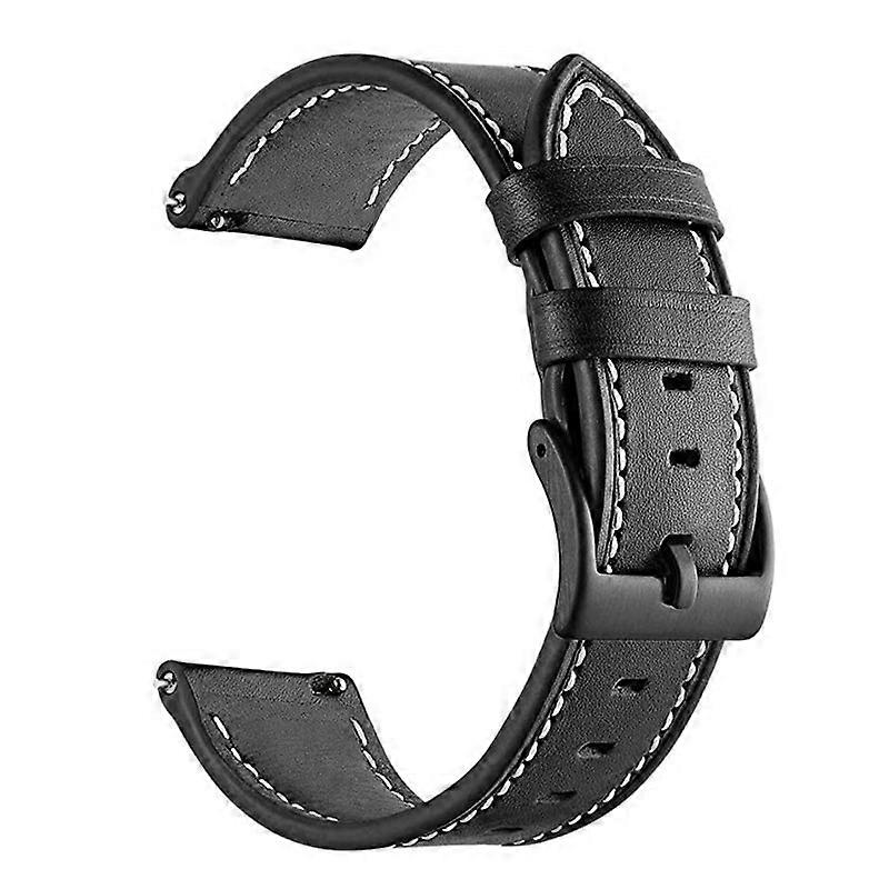 Stitching Genuine Leather Strap For Garmin Forerunner 265