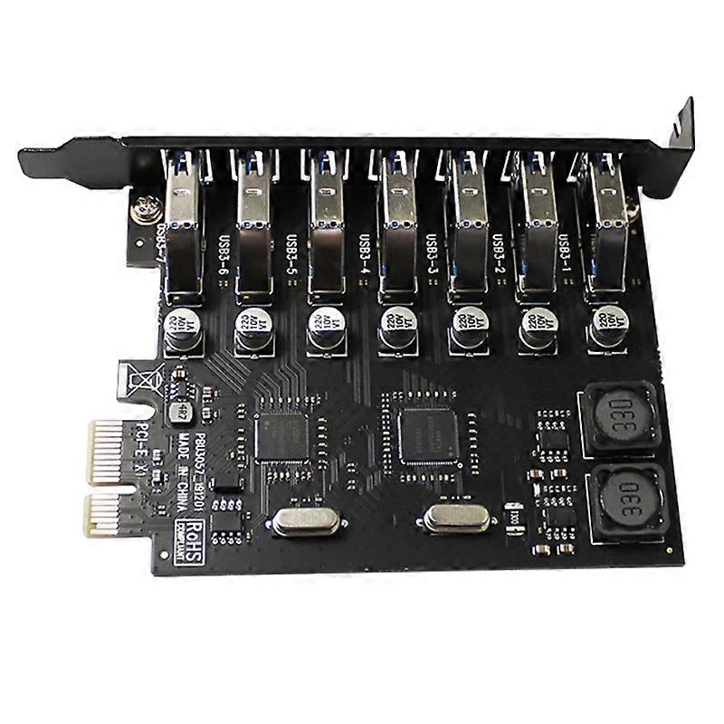 PCI-E Riser Board 1 to 7 GPU Extender Riser Card USB 3.0 GPU Adapter 16X Slots