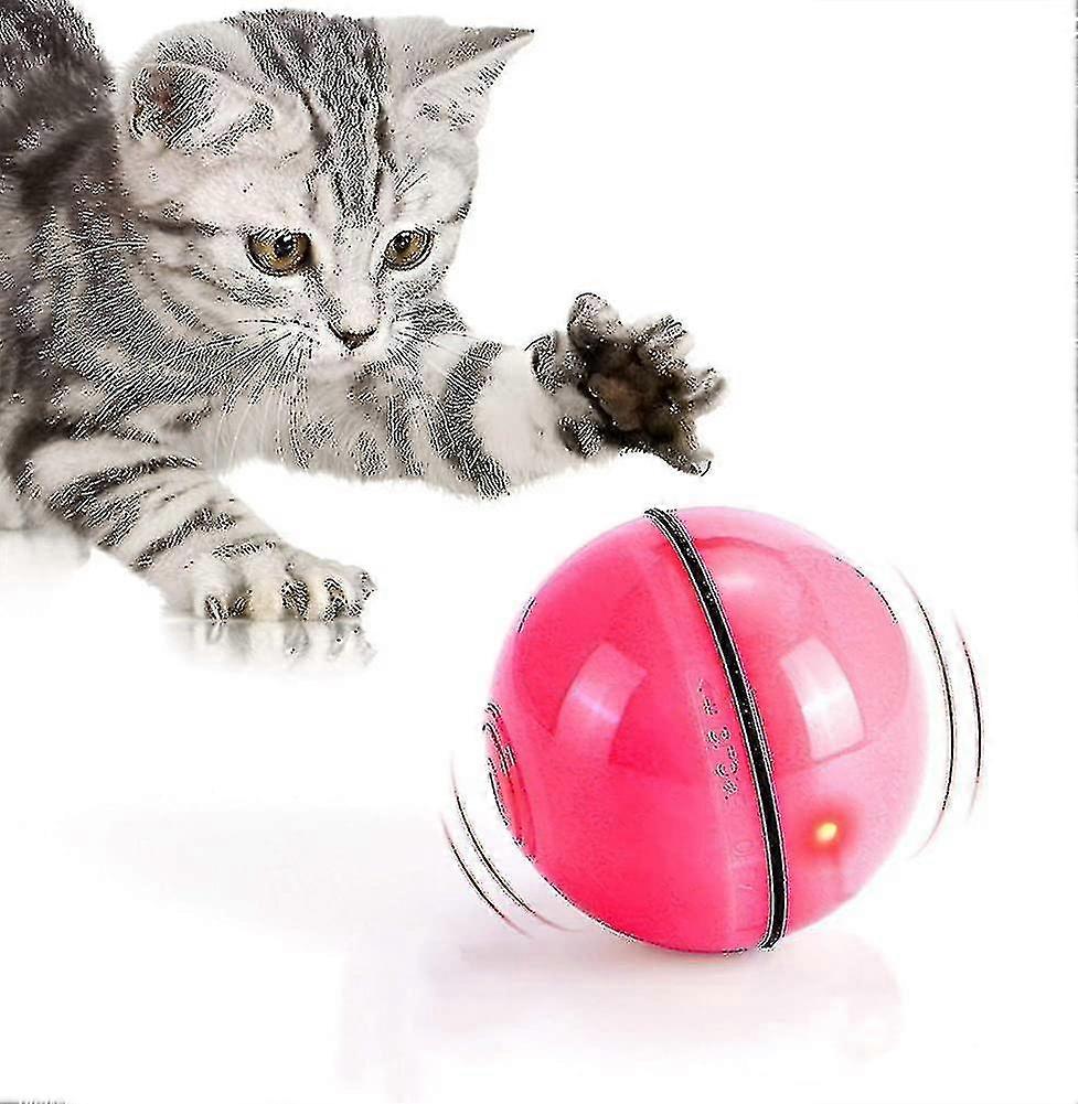Interactive Cat Toys Ball With Led Light.360 Degree Self Rotating Ball.usb