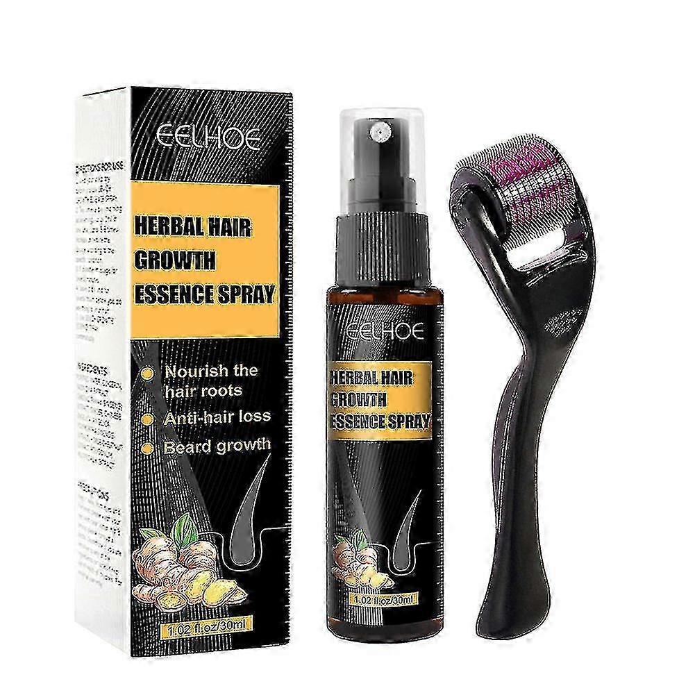 EELHOE Serum w sprayu na odrost włosów Imbir Pogłębiarki olejków eterycznych przeciw wypadaniu włosów