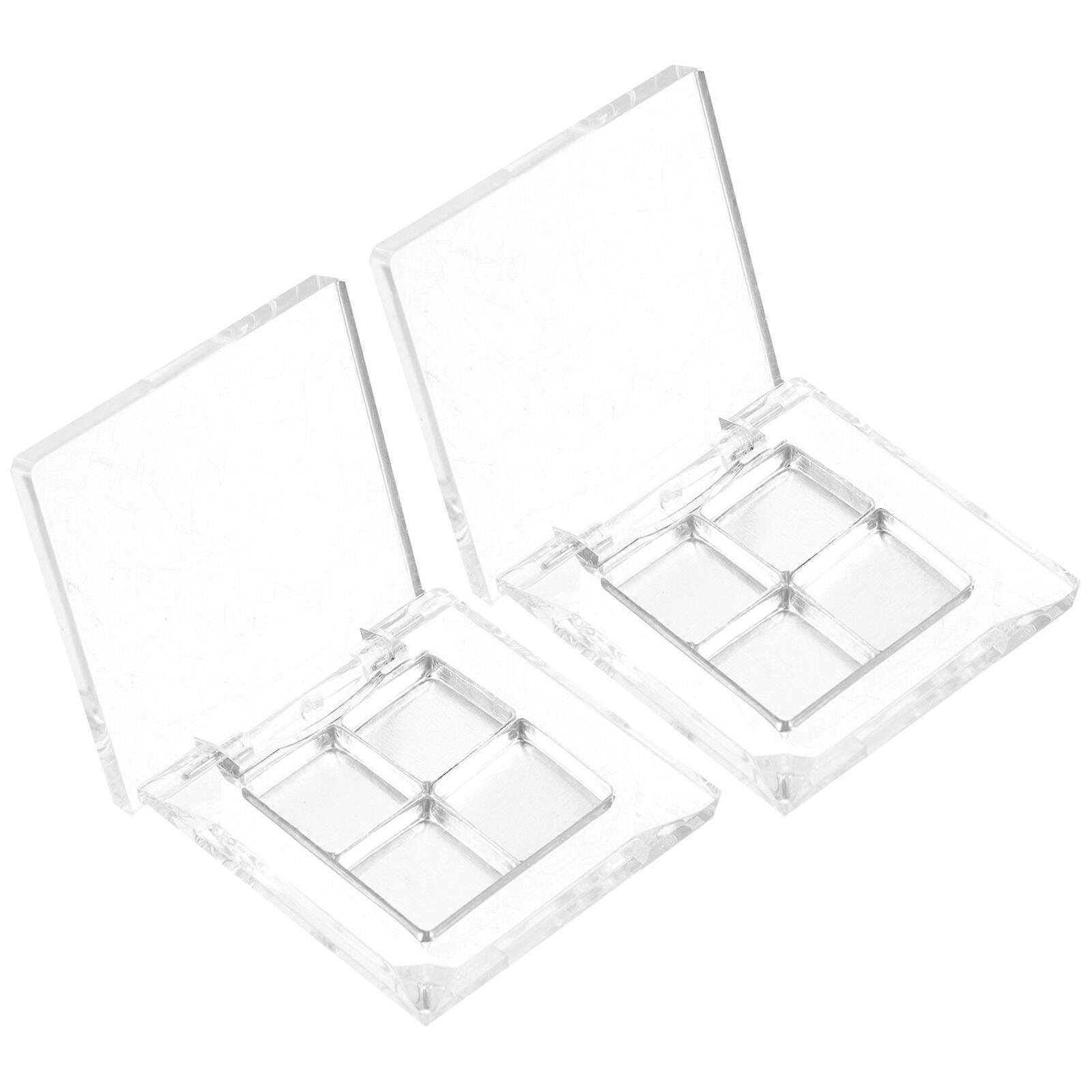 2 Sets of Empty Eyeshadow Box Refillable Eyeshadow Palette Small Eyeshadow Pan Makeup Container