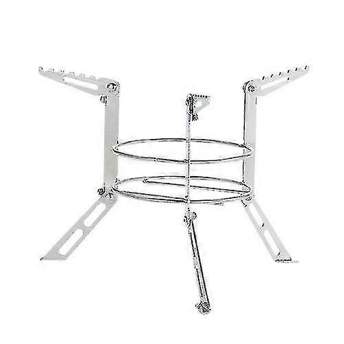 Hmwy-المحمولة الفولاذ المقاوم للصدأ التخييم موقد الوقوف في الهواء الطلق الكحول موقد رف الساقين دعم تجهيز الطبخ