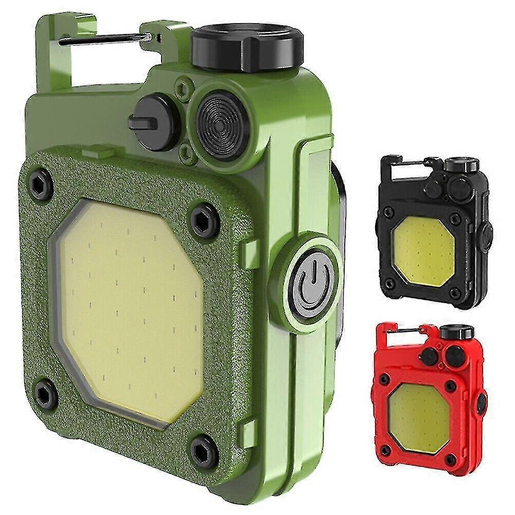 Usb Rechargeable Led Cob Work Light Mechanic Flashlight Bar Lamp Camping Torch