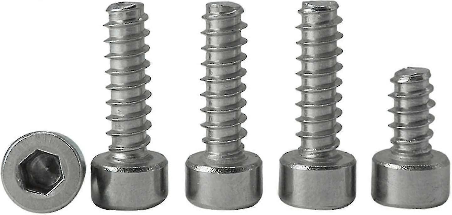 Durable 30 Pack M4 Stainless Steel Round Hex Socket Self Tapping Screws Portable Sheet Metal Bolts (size: M5 X 20mm)