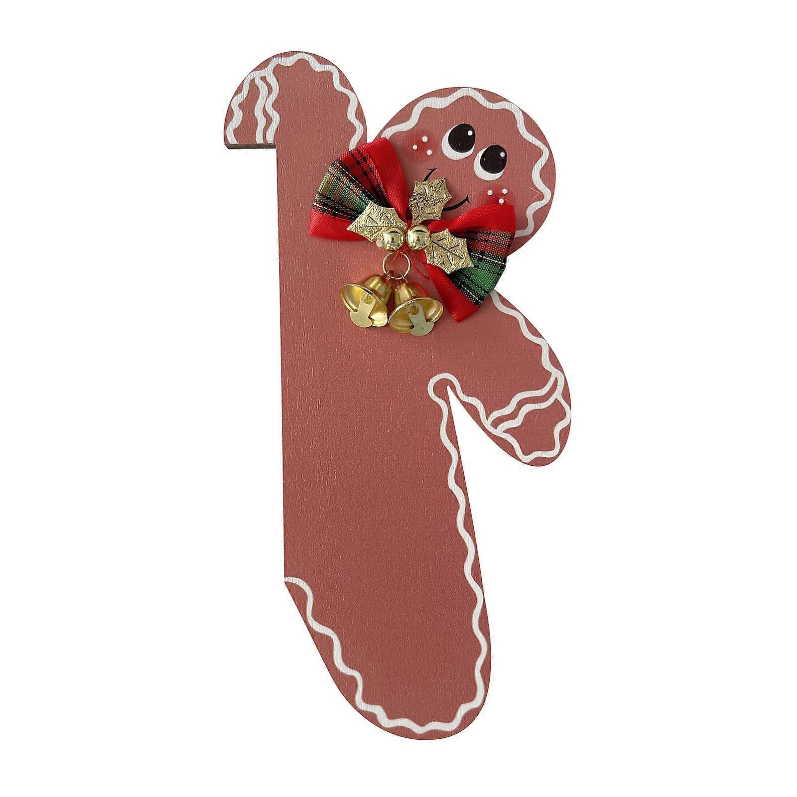 Gingerbread Man Tre dørkarm Hjem dekorasjon