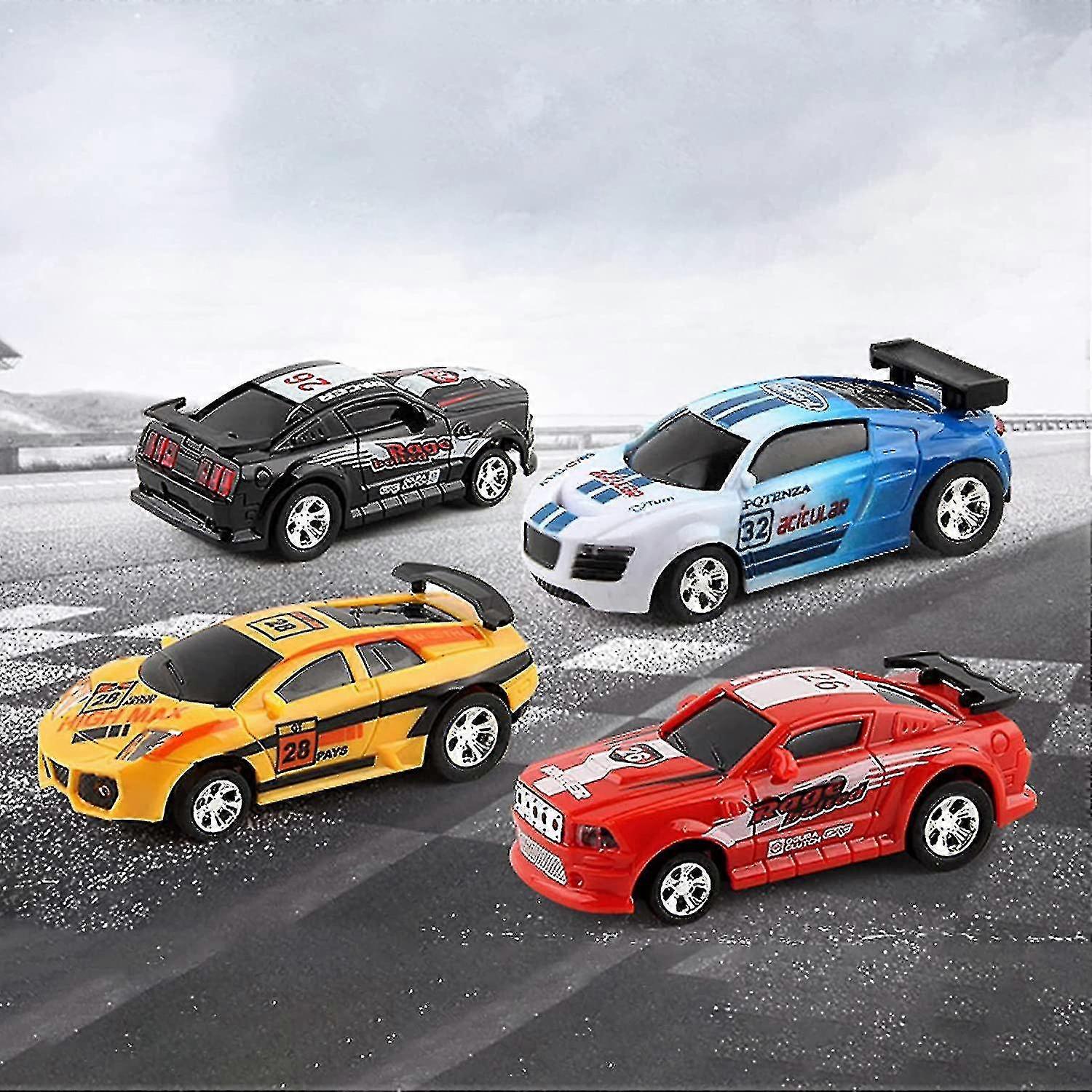 Mini Rc Car,1 Set Micro Remote Control Car With Roadblocks Coke Cans Design Creative Simulation Racing Car Toy Kids Gift Fk