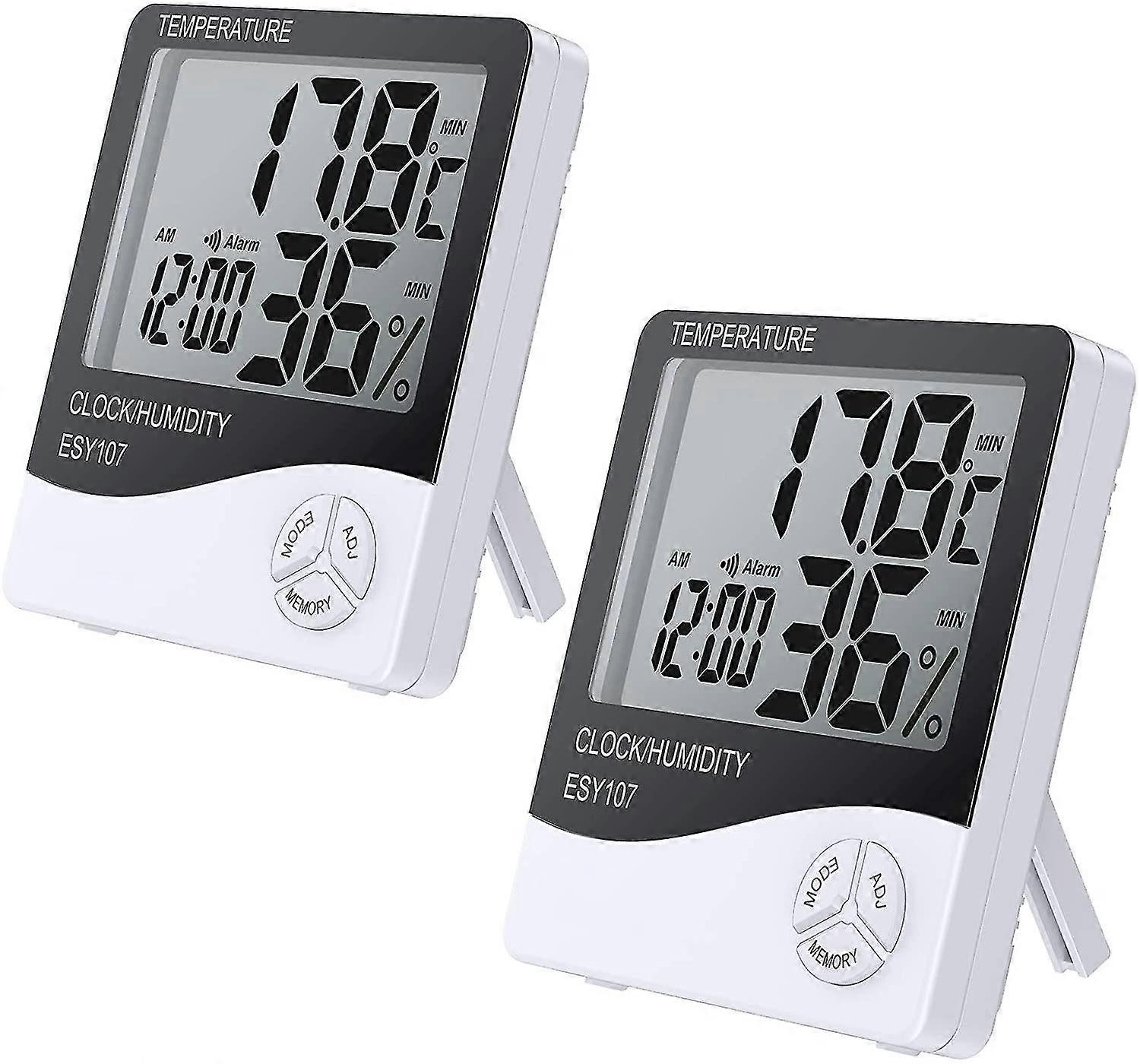 2pcs termômetro doméstico com bateria