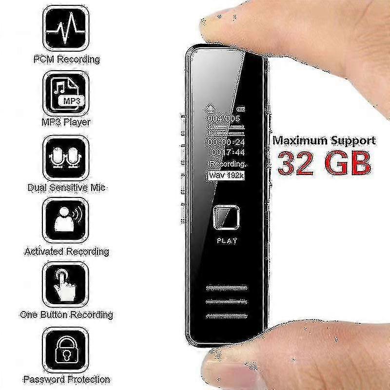Mini Hd Digital Rec Hd Cancelling Remote Rec ( 32gb)
