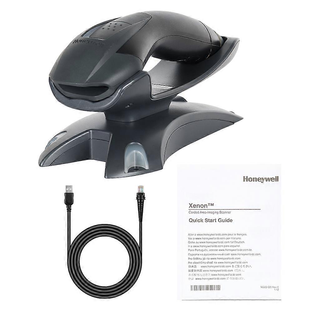 1202G-2USB-5 Barcode Scanner Wireless Bluetooth 1D Code Reader with Base and Cable