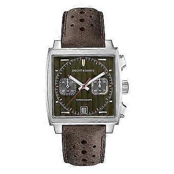 Relojes Hombre Spechtsohne 2023 Novos Relógios Quentes Homens Vk64 Cronógrafo Trendy Sport Wristatch Impermeável Brwon-Green
