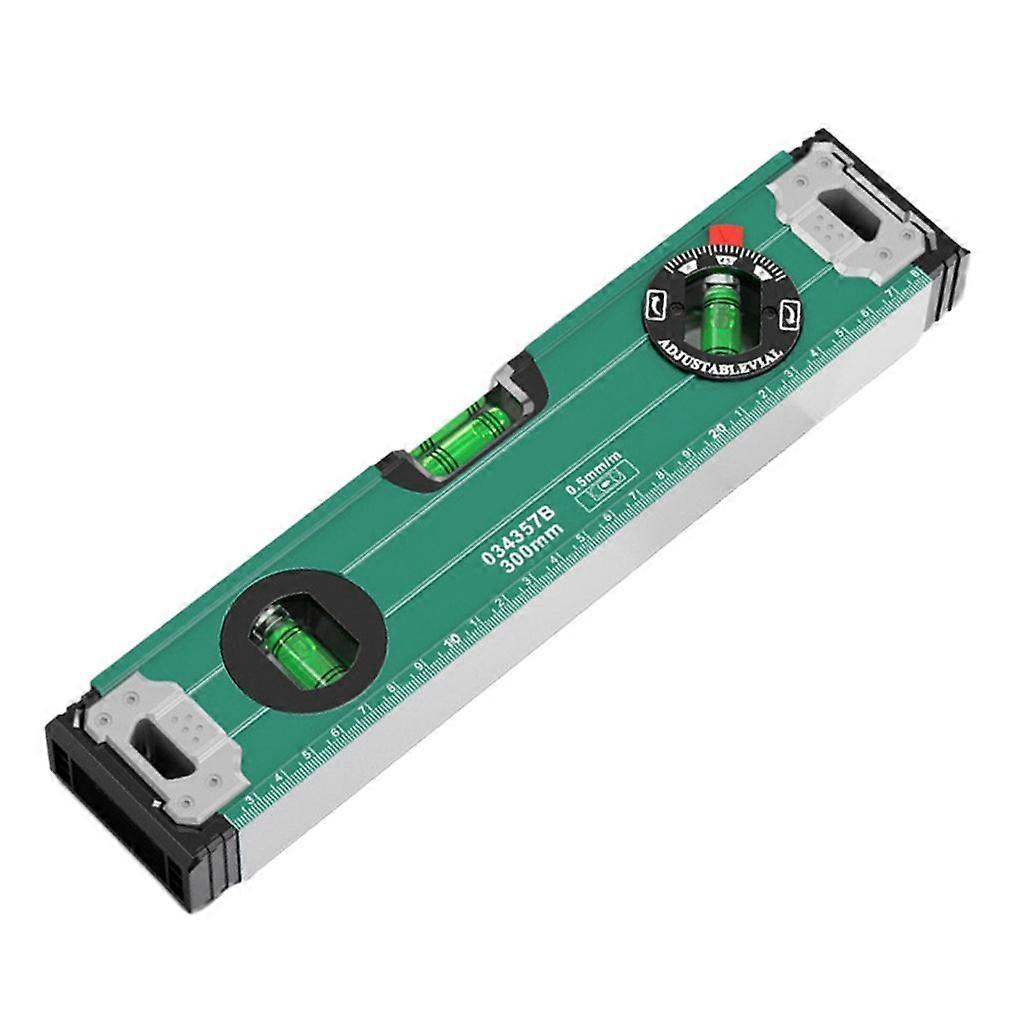 Ruler 45/90/180 Degree Bubble Measureing Ruler Aluminum Ruler
