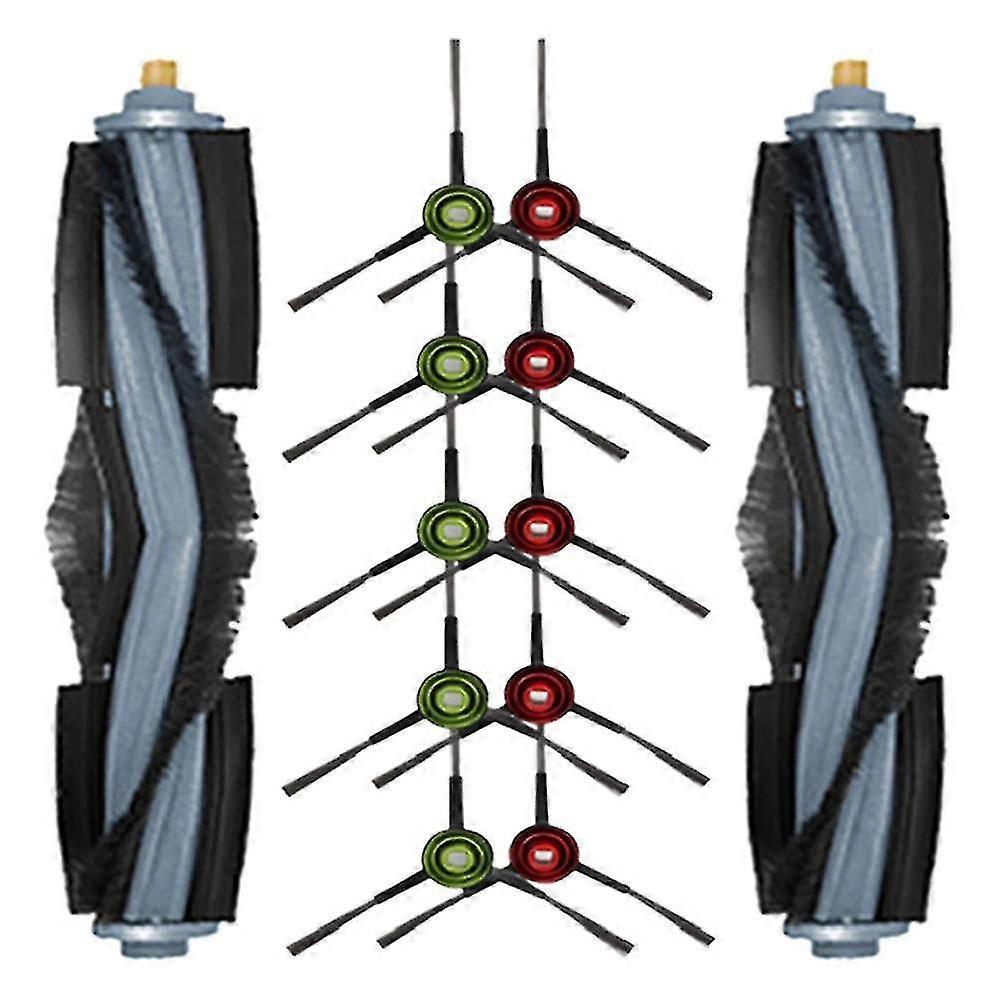 12pcs For Ecovacs Deebot T10 Washable Main Side Brushes