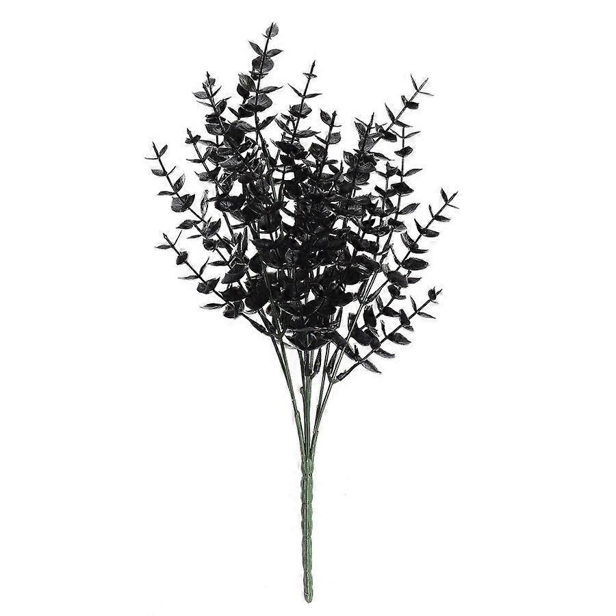 35cm Black Eucalyptus 7 Branches Charming Artificial Plant