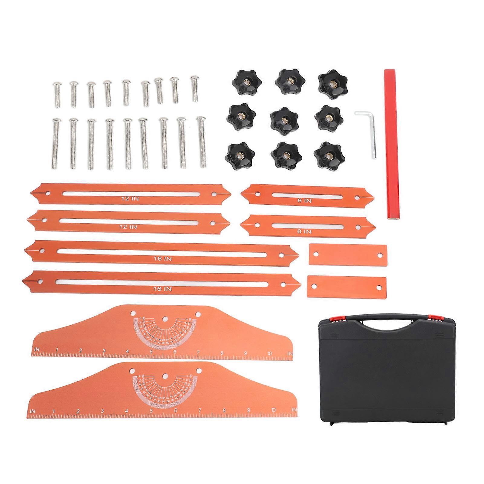 Stair Tread Template Tool Stair Treads Gauge Template Tool for Accurately Measuring Angle Length