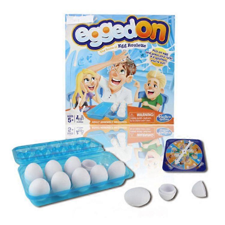 Egging Toy Egged On Game Family Fun Game Egg Roulette Wheel Game Interactive ToyCard Game