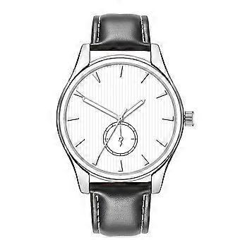 Fashionable Watch Round Dial Analog Display Quartz Men Wristwatch #4