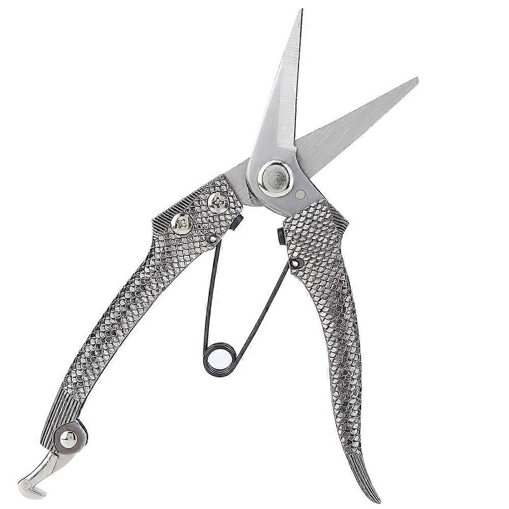 Plant Pruning Scissors Zinc Alloy Straight Pruning Shears Multi-Functional Hand Pruner (Small)