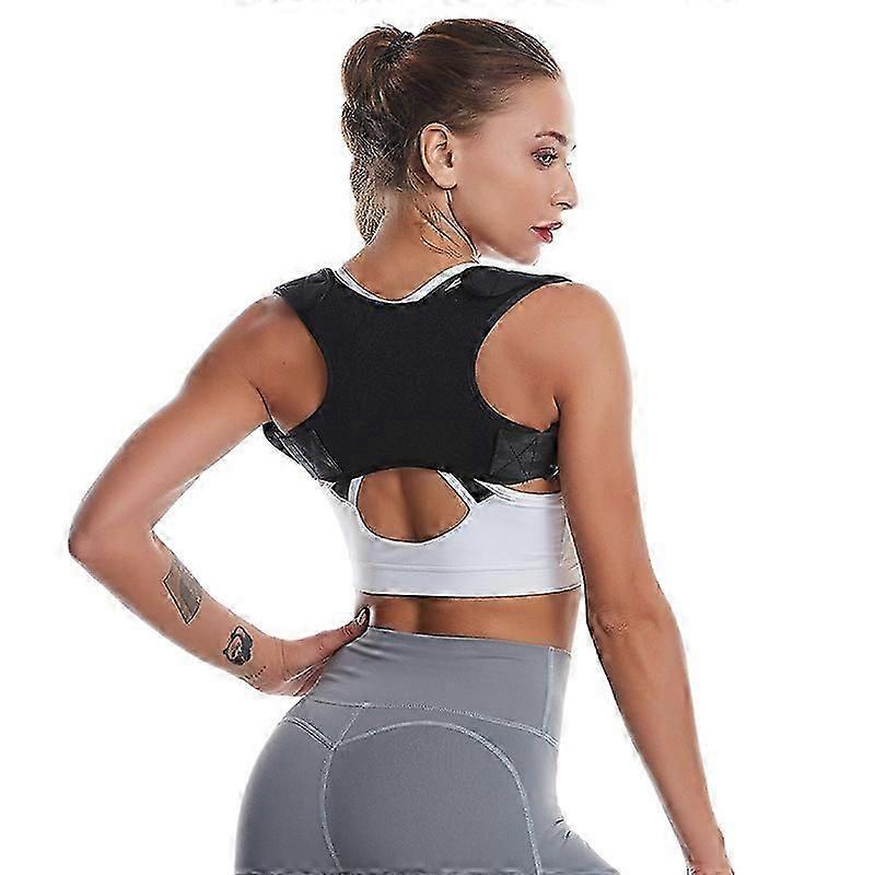 New back correction belt hunchback correction belt breathable collarbone posture adjustable corrector yoga back support spine