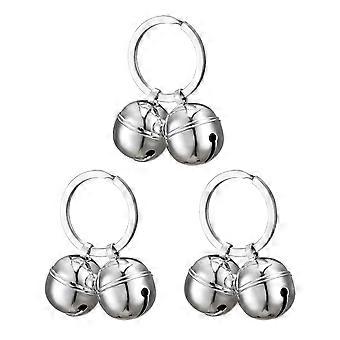 Anpassbare Metallglocken Charm für Haustiere Vintage Glocken Anti-Lost Training Glocken Mehrere Farben Hundehalsband Charm Training 3 Spieße