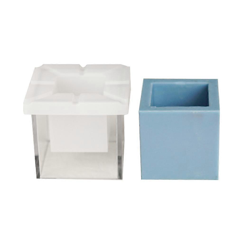 Plastlysform 3D cylinderlysfremstillingsforme DIY søjlelysforme håndlavede lysforme til bryllupsmiddagshåndværk flerfarvet