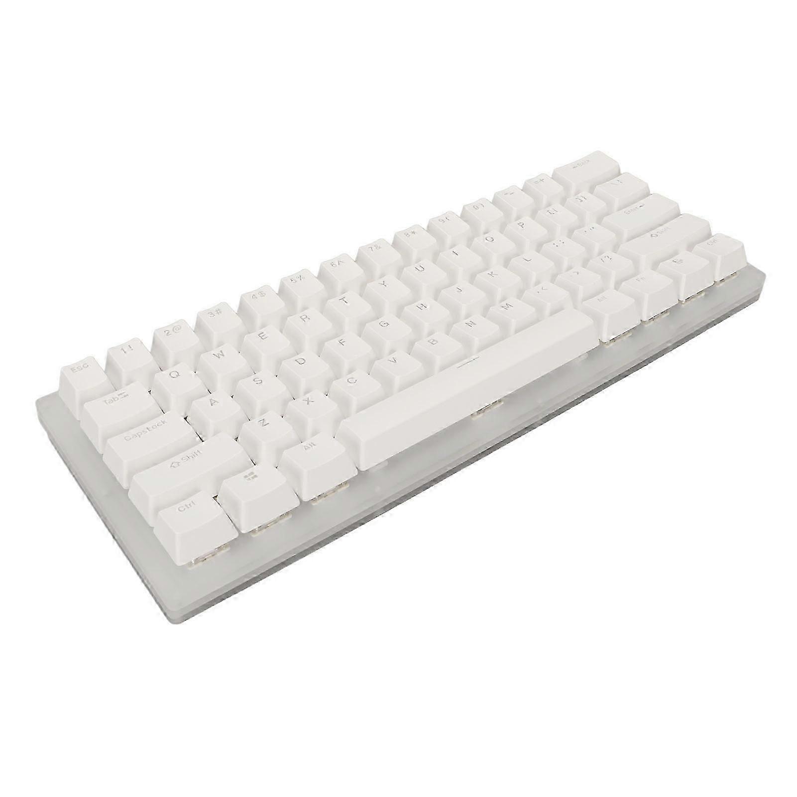 Mechanical Keyboard 61 Keys Ergonomic Hot Swap Type C Usb3.1 Wired 40gbps Rgb Gaming Keyboard Brown Switch
