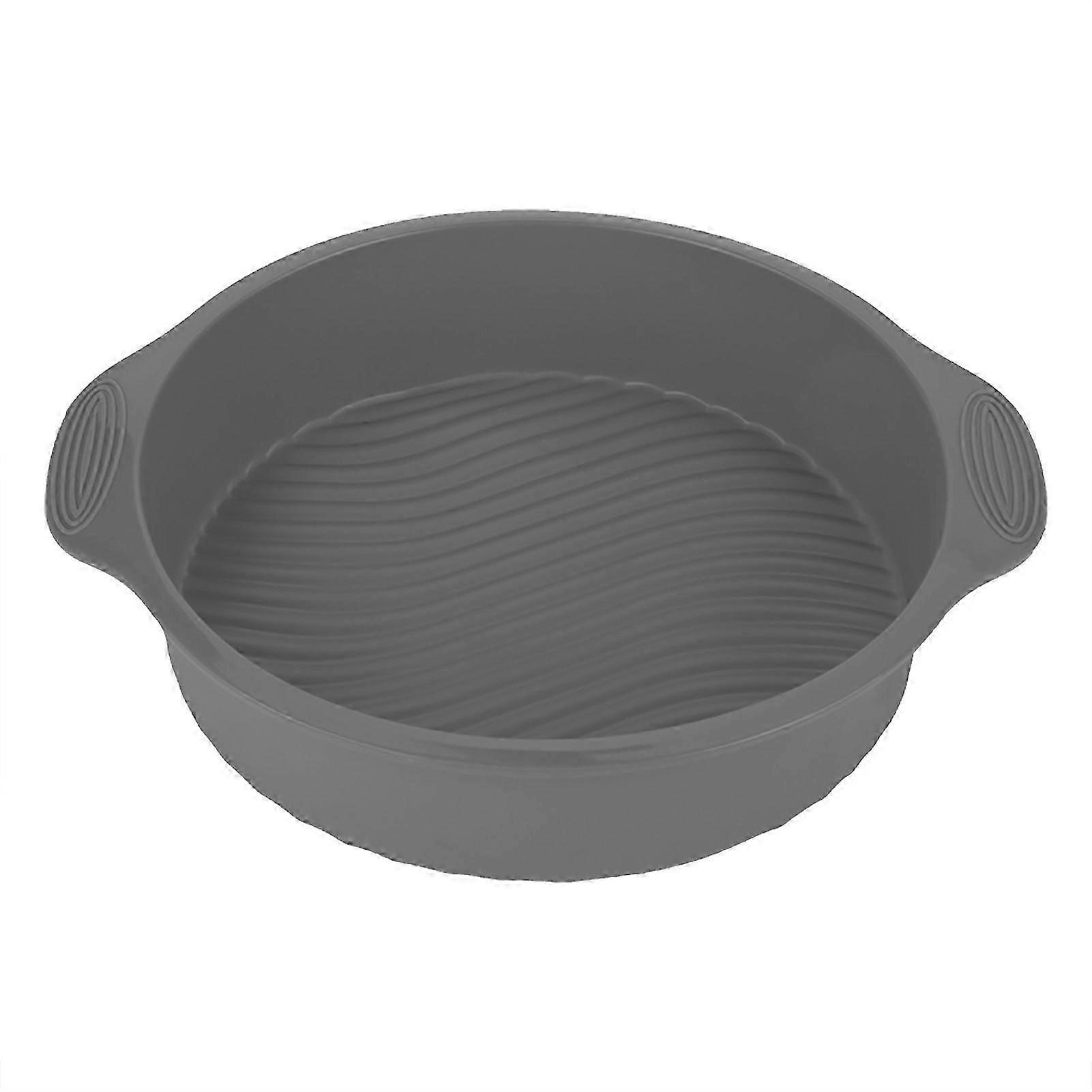 Silicone Cake Mold, Round, for Baking Cake, Pizza, Bread, etc. (Gray)