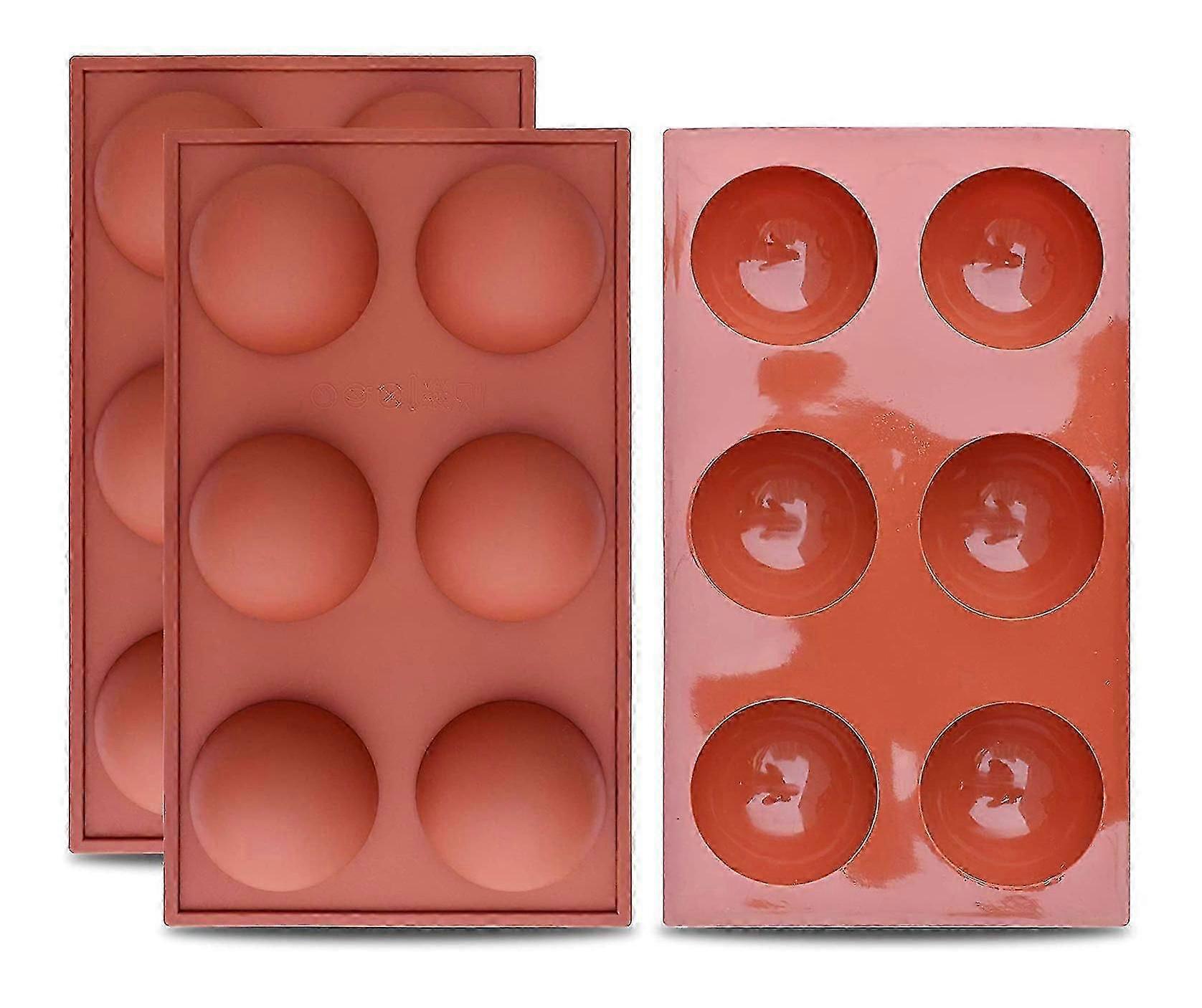 6-cavity Semi Sphere Silicone Mold 3 Pcs