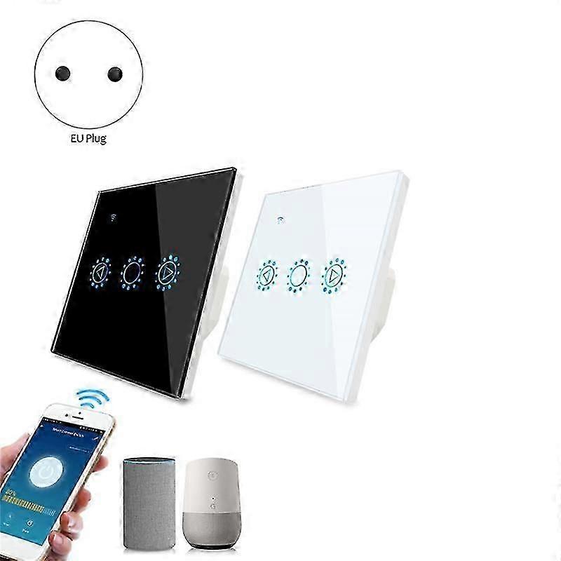 Tuya Smart Life LED Dimmer Switch WiFi Smart Light Touch Switch Compatible con Plugming para el hogar EU Plug