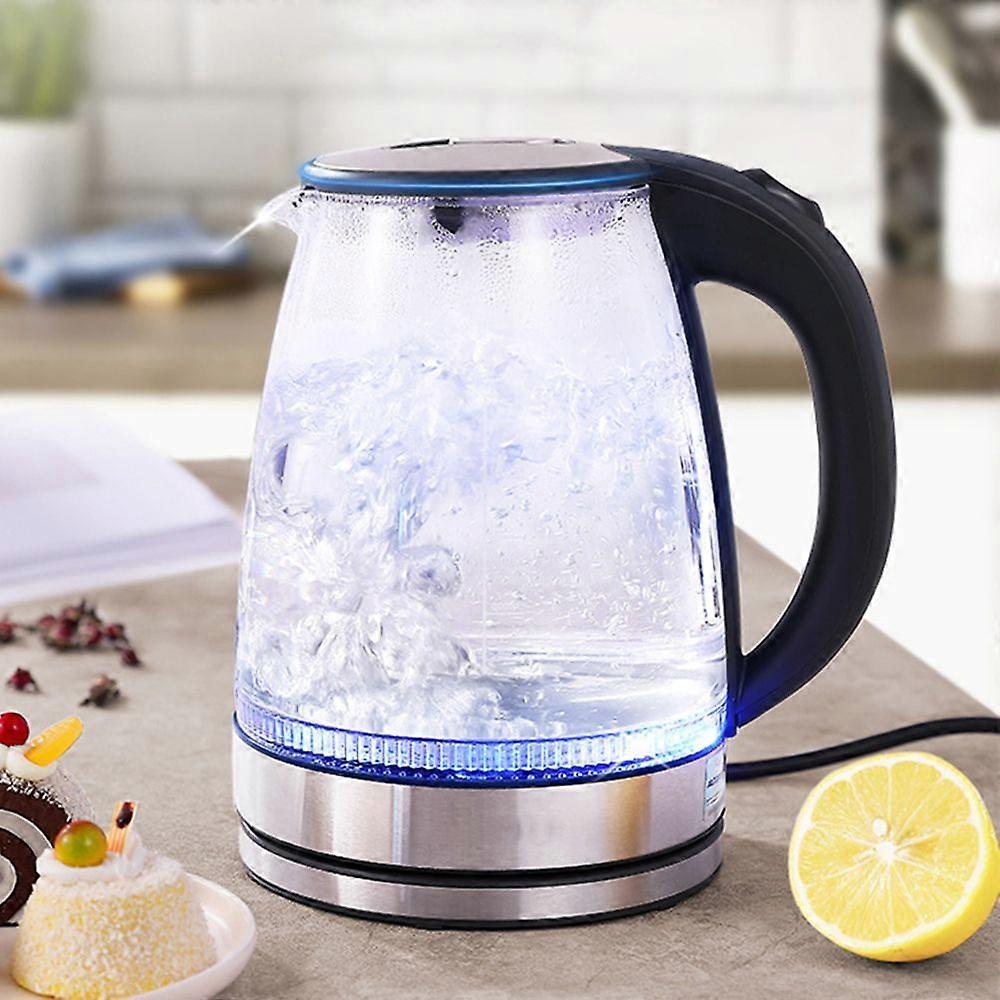 Glass Electric Kettle Cordless Glass Kettle Electric Thermos Bottle Cup Automatic Jug Kettle with LED Illuminated, EU Plug 220V