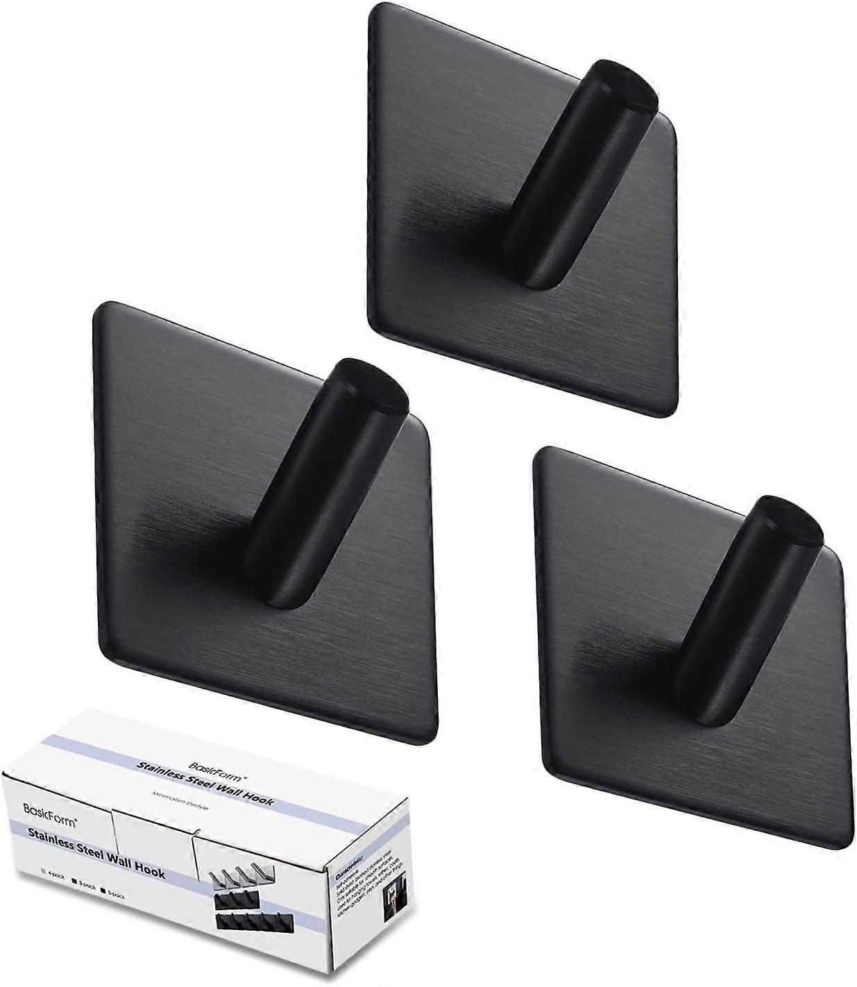 Self Adhesive Hooks, Stainless Steel, Smooth Surfaces