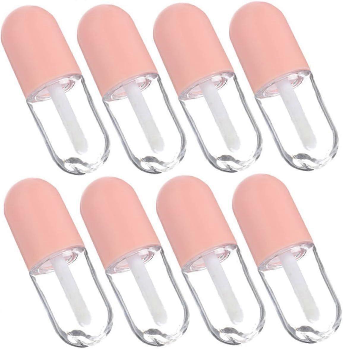8Pcs Lip Gloss Tubes Empty Lip Gloss Containers 2ml Transparent For Makeup Samples Beauty Accessories Recyclable
