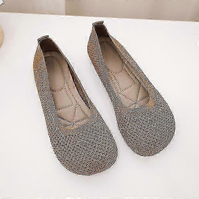 أحذية حافي القدمين للنساء 2023 ربيع وصيف أحذية كاجوال Espadrilles أحذية رياضية مخططة نسج كعب مسطح