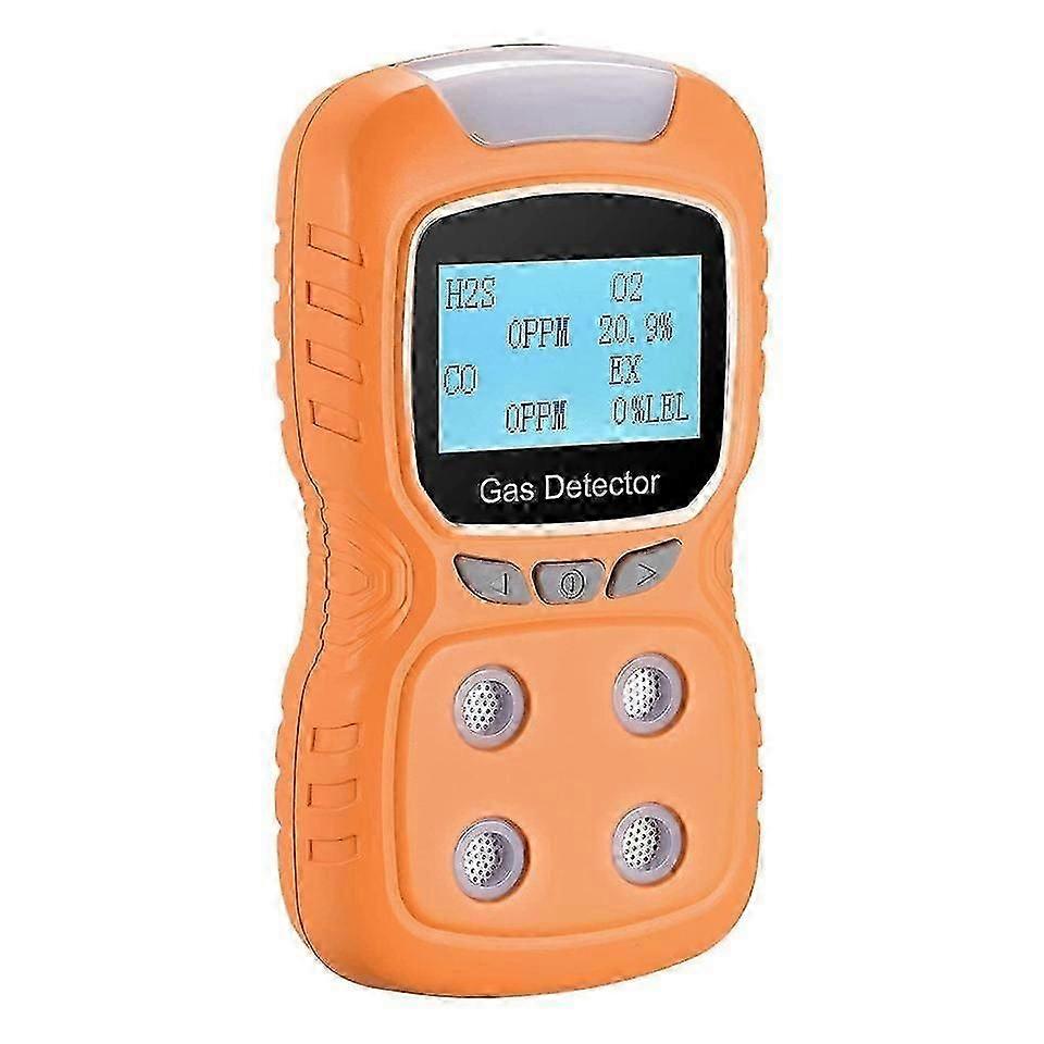 Portable Multi-functional Rechargeable 4 in 1 Gas Meter Tester Analyzer with Digital Display Voice S