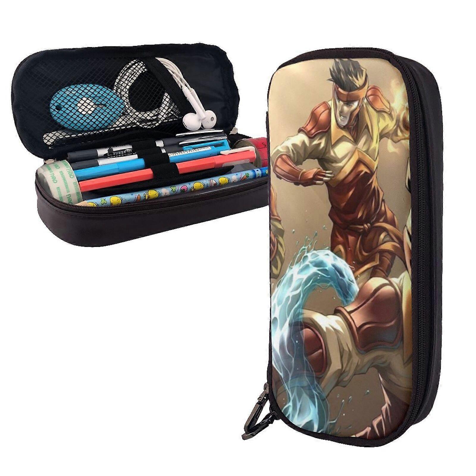 j912 الصورة الرمزية آخر Airbender مقلمة ، حقيبة قلم ذات سعة كبيرة للأولاد والبنات والاطفال ، تخزين كبير صندوق حقيبة قلم دائم للمدرسة ، مكتب الكلية ، السابقين