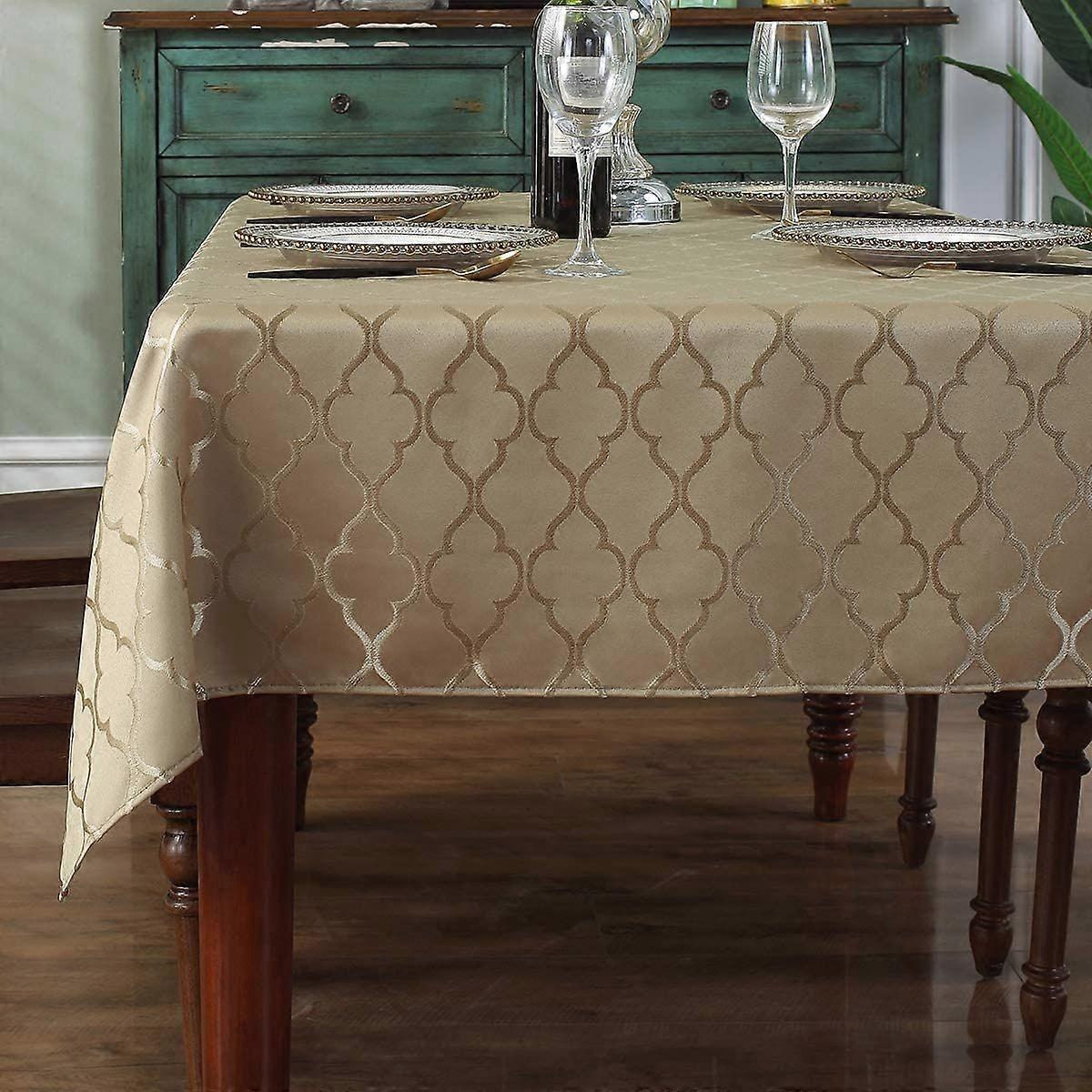 Design Table Cloth- Rectangle Tablecloths Shrink Resistant Spill Proof Table Covers Dust-Proof Table
