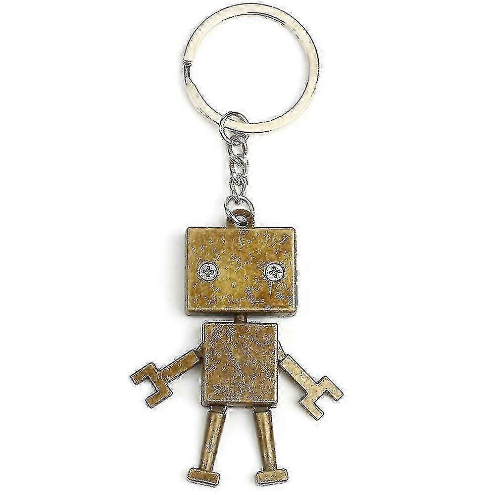 Metal Robot Keychain Key Chain Figure Keyring Key Hoops Gifts