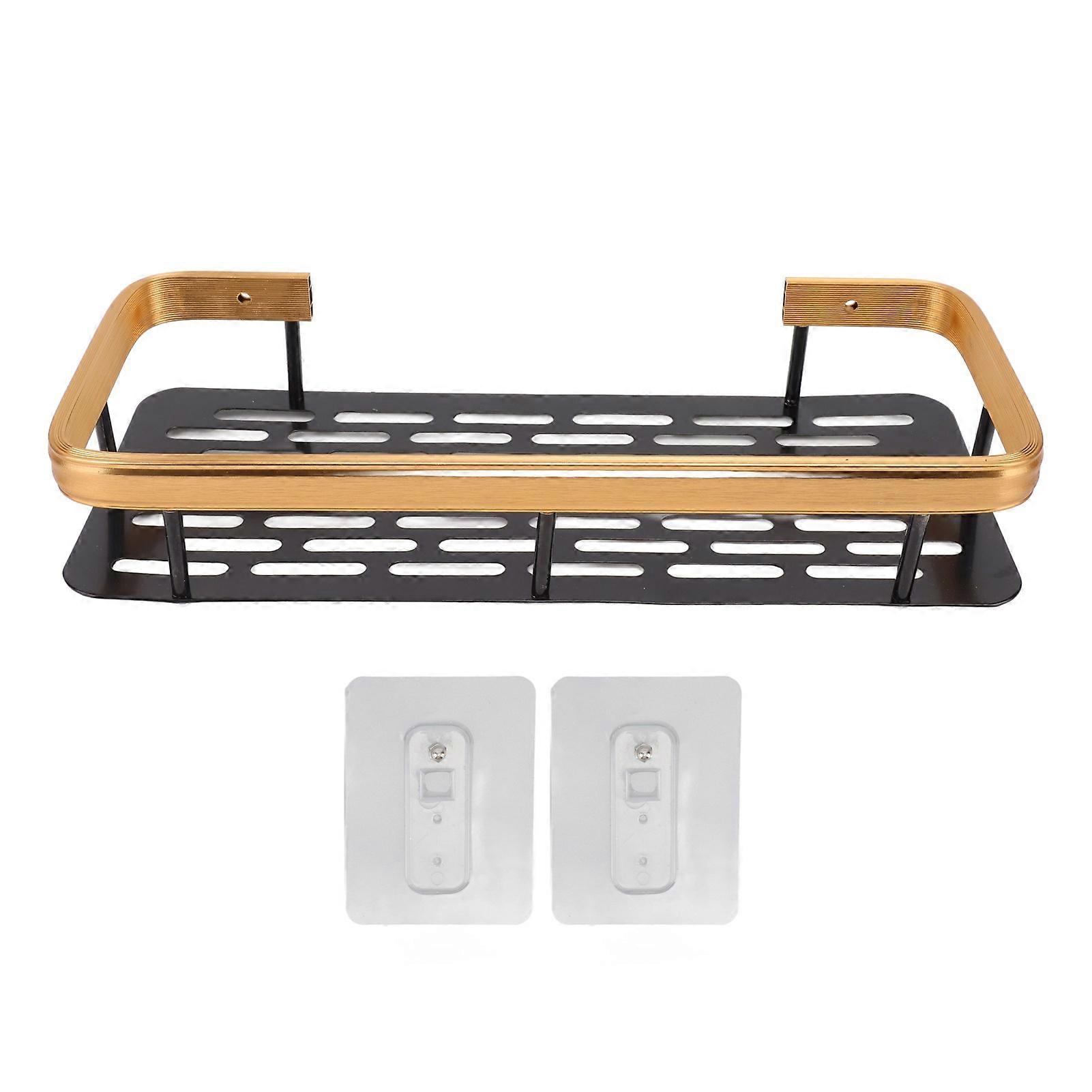 Caddy Single Tier Durable Aluminium Rustproof Sticker Installation Shower Shelf for Bathroom Bedroom Kitchen