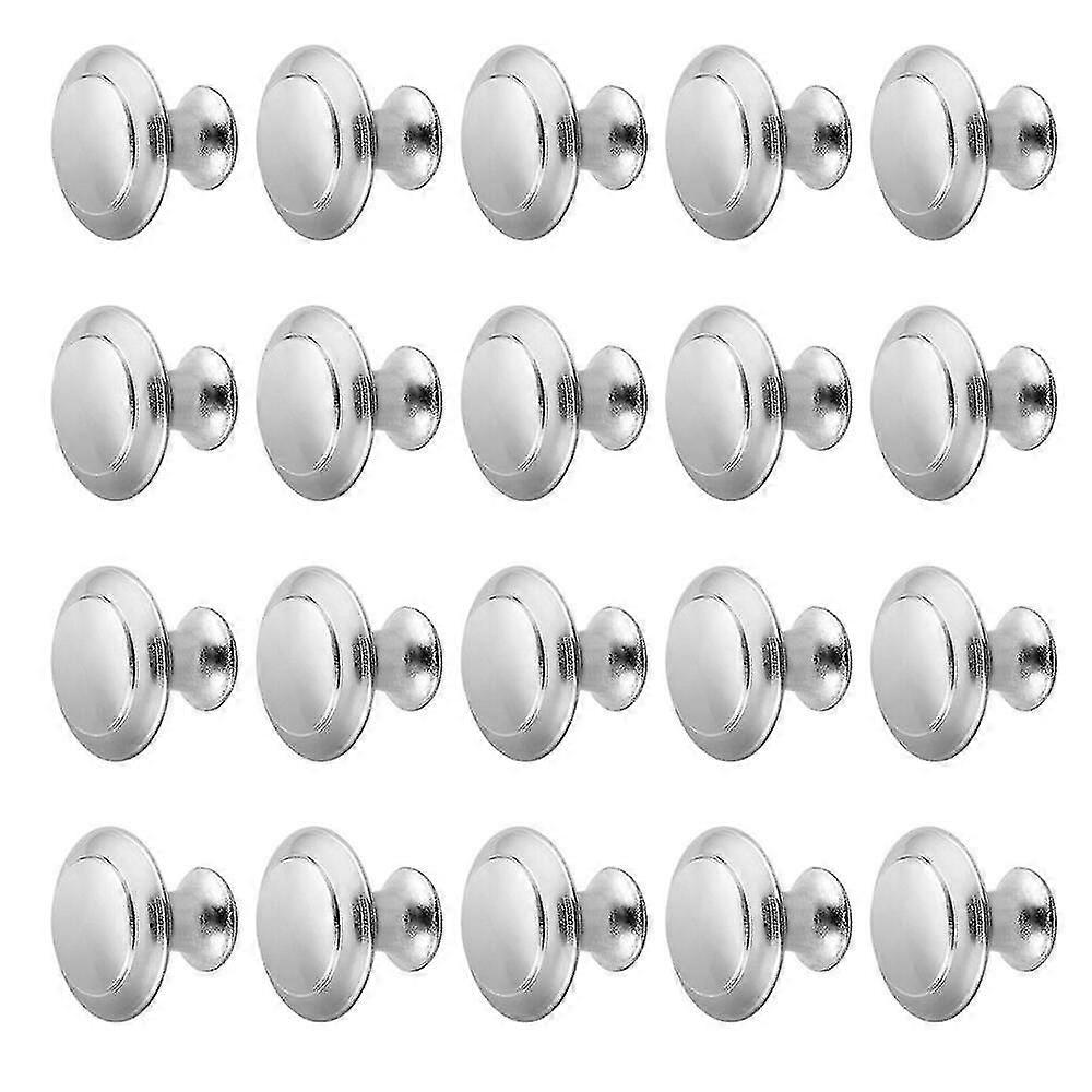 20pcs Large Door Knobs Cabinet Handles Cupboard Drawer Kitchen Stainless Steel