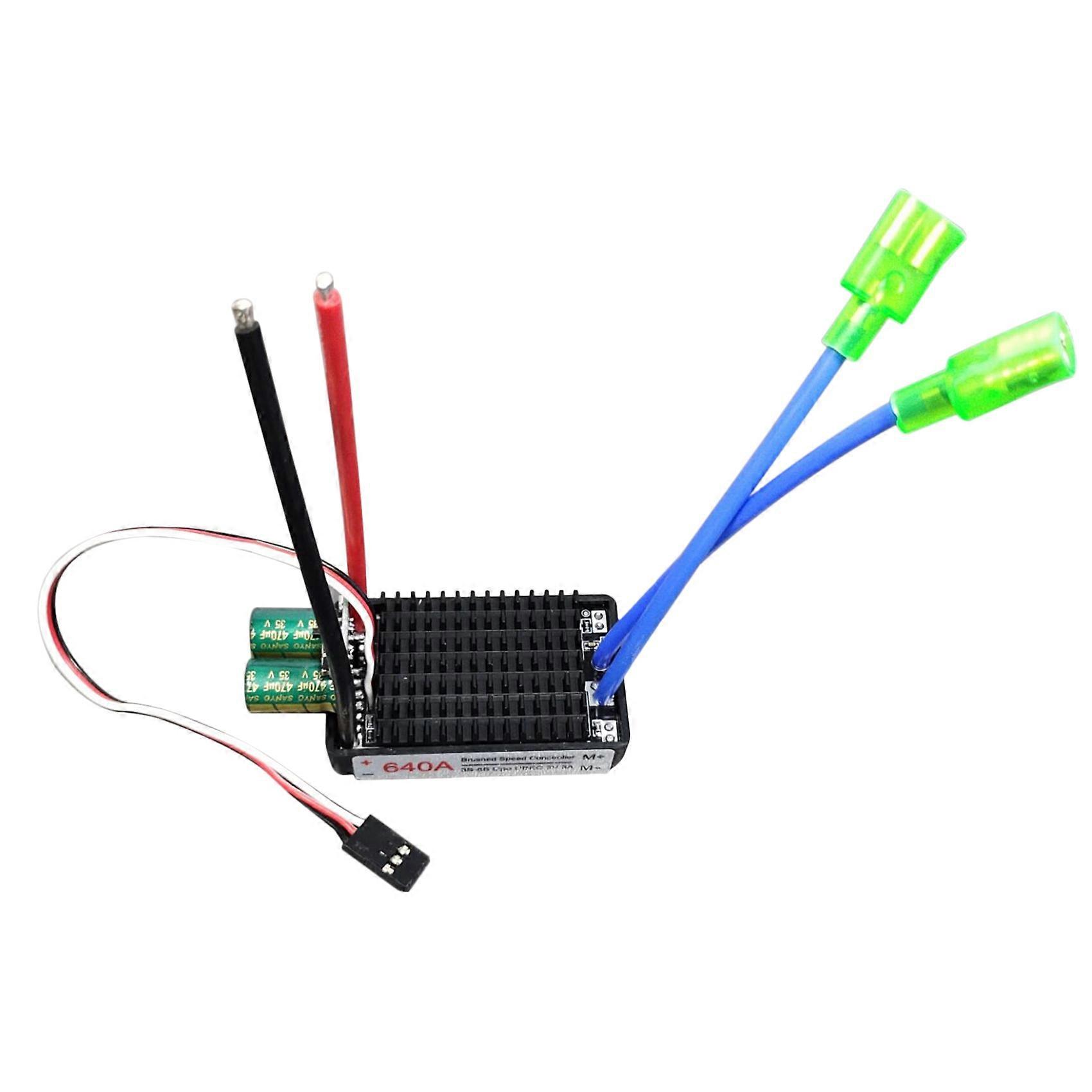 High Power 12V-24V Waterproof Bidirectional RC ESC Brush ESC for RC Car and Boat