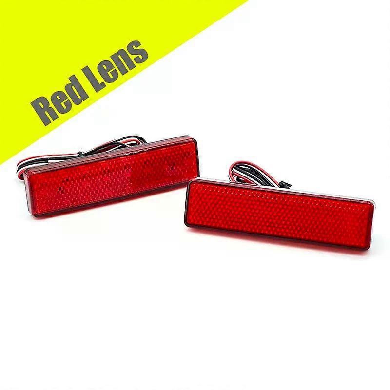 Applies to2Pcs LED Taillight Rear Bumper Lamp Assembly Red Running Brake Light For Renault Master 1999-2010 Trafic 2001-UP