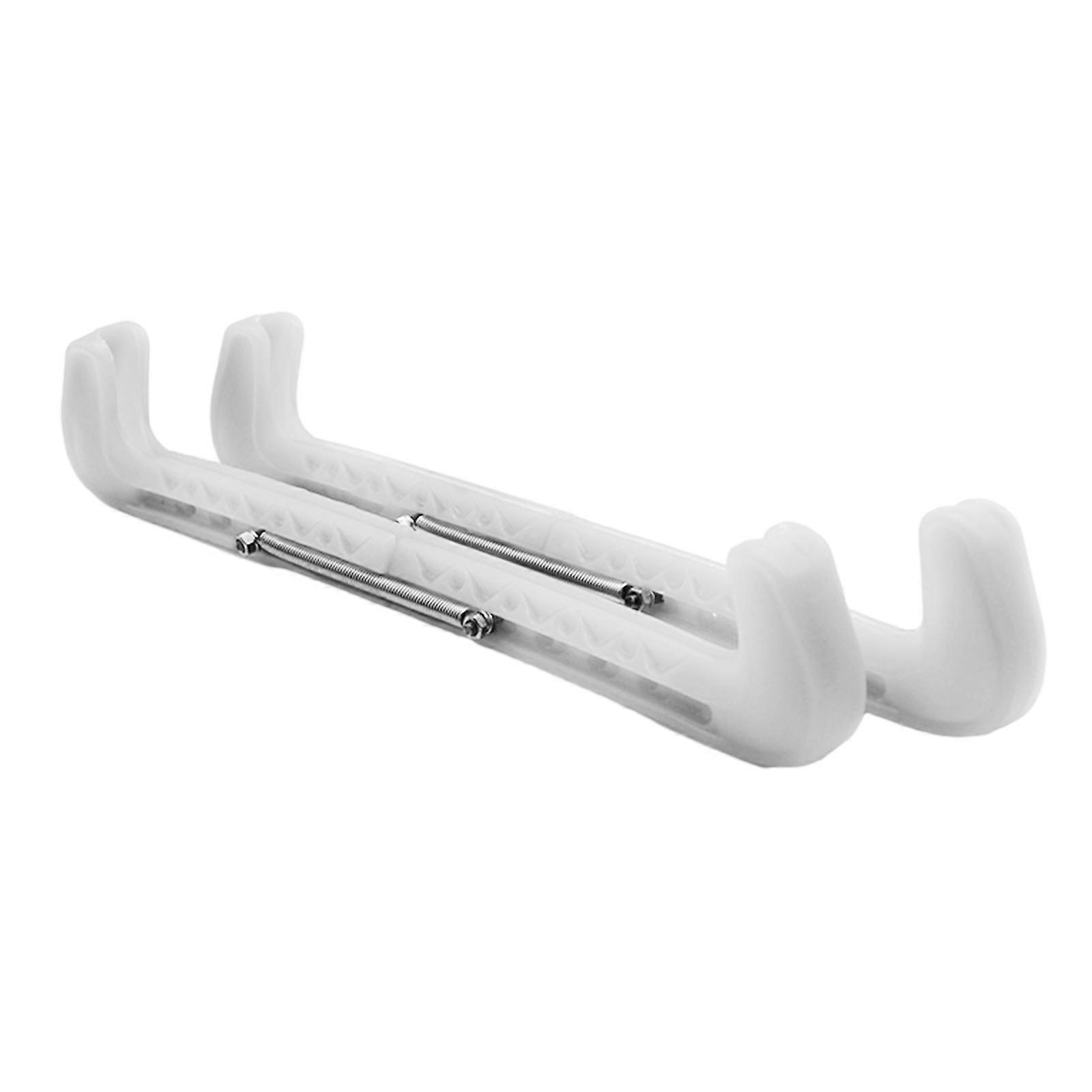 החלקה על הקרח משמר החלקה על הקרח מגן החלקה על הקרח כיסוי להב הוקי סקייט מגני להב עם קפיץ מתכוונן עבור הוקי לבן