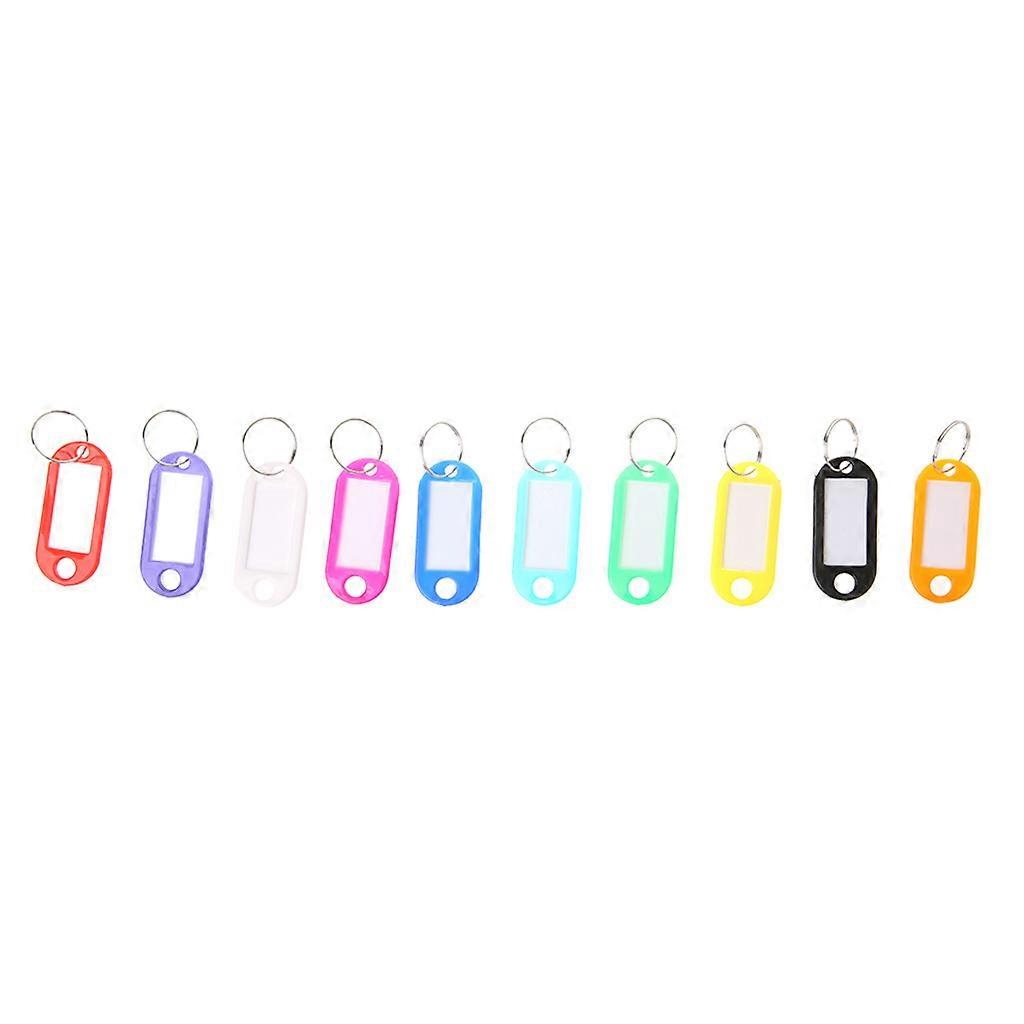 10 Pcs Key Fobbed Suitcase Name Labels Key Labels Easy to Use Key Fobbed Labels for Keys Suitcases Multi