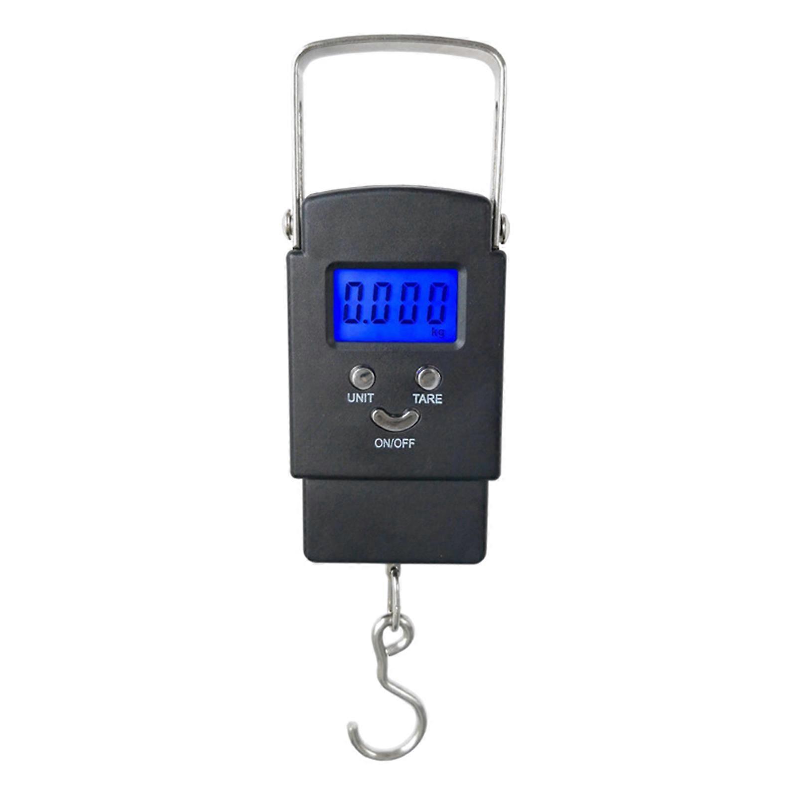 Handheld Fish Scale Backlit LCD Display 110lb/50kg Lightweight Fishing Scale Electronic Balance Digital Fishing Scale