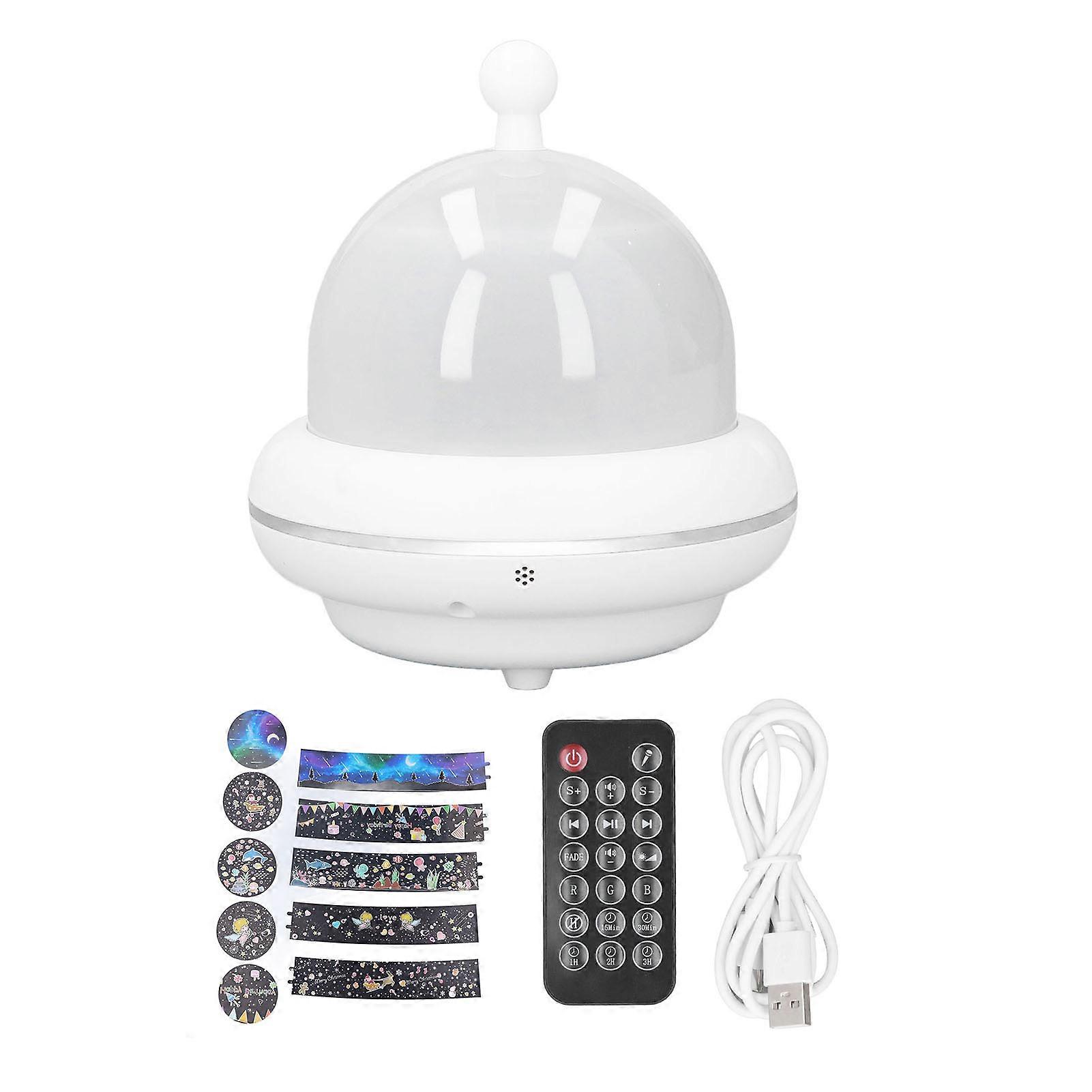 Night Light Multi Pattern USB Powered Music Playback Remote Control Romantic Relaxing Timing Function Star Projector