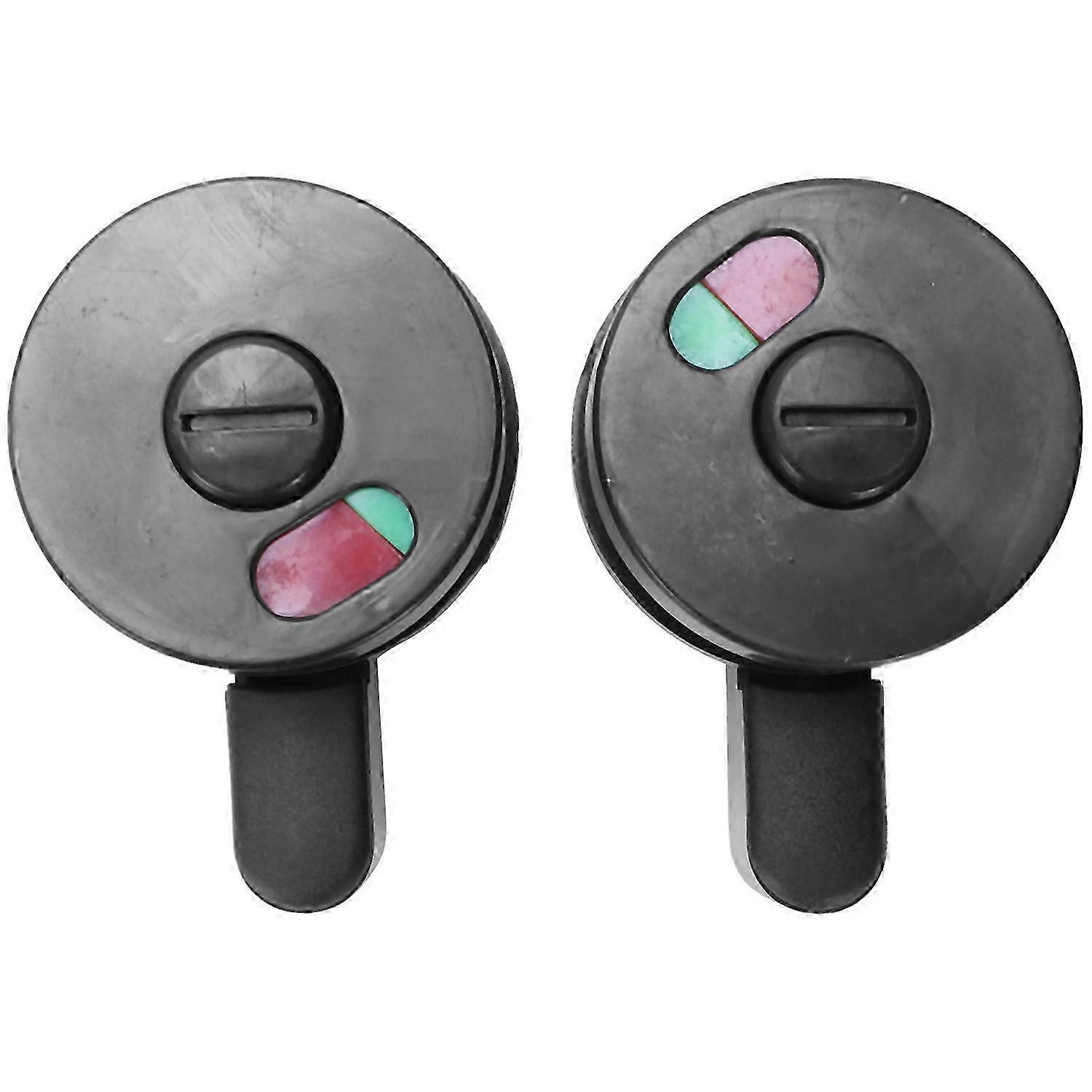 2pcs Public Toilet Door Locking Rotating Red Green Indicator Knob Lock Edition 0708